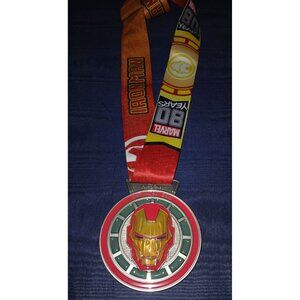Marvel Iron Man 80th Anniversary Virtual 5K 2019 Medal & Lanyard